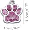 40 Pcs Dog Cat Paw Shape Charms Pendants for DIY Jewelry Making (Multicolor)